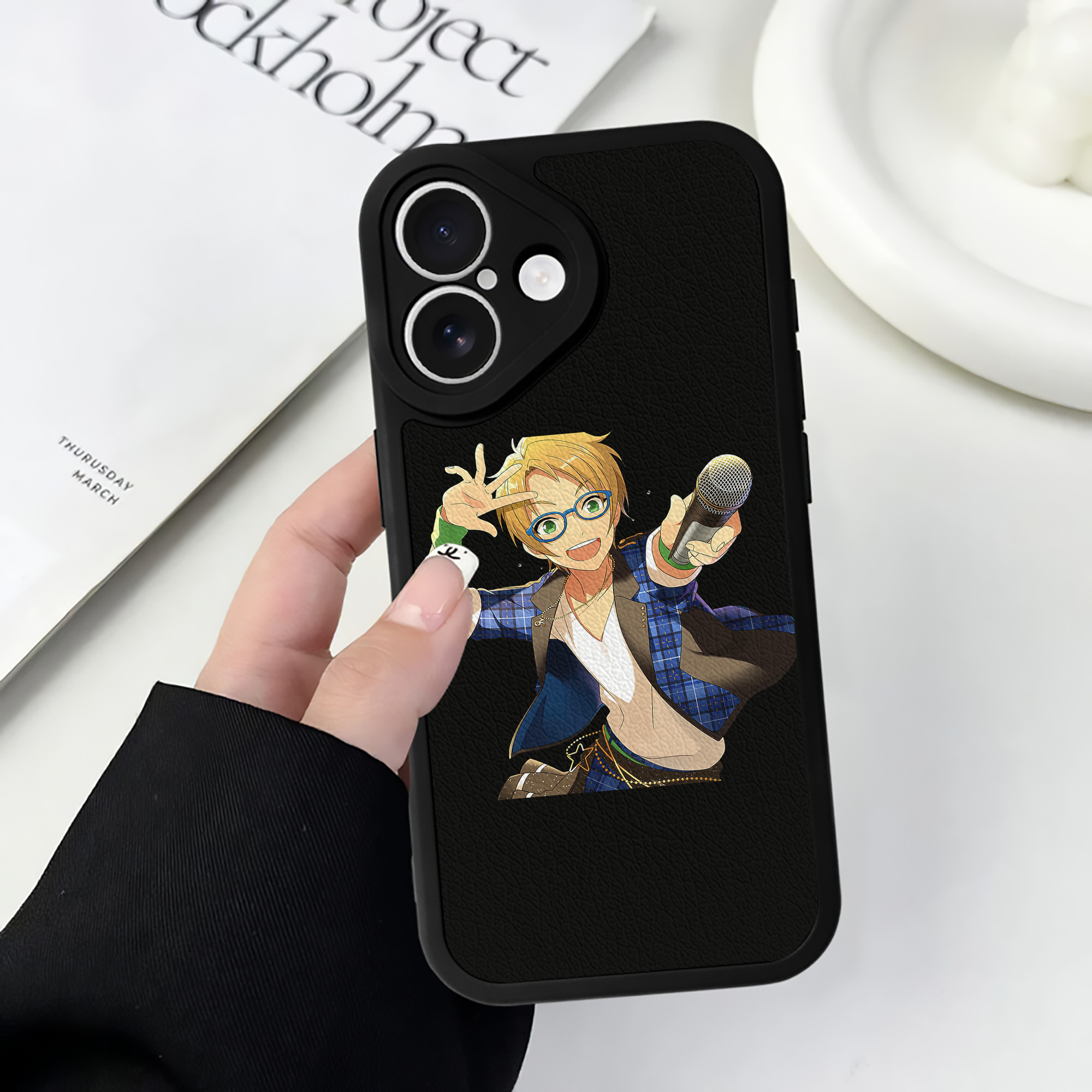 （画像用） あんさんぶるスターズ! Ensemble Stars 【iPhone 16シリーズ対応】シリコンスマホケース（レザー調） 材質：シリコン